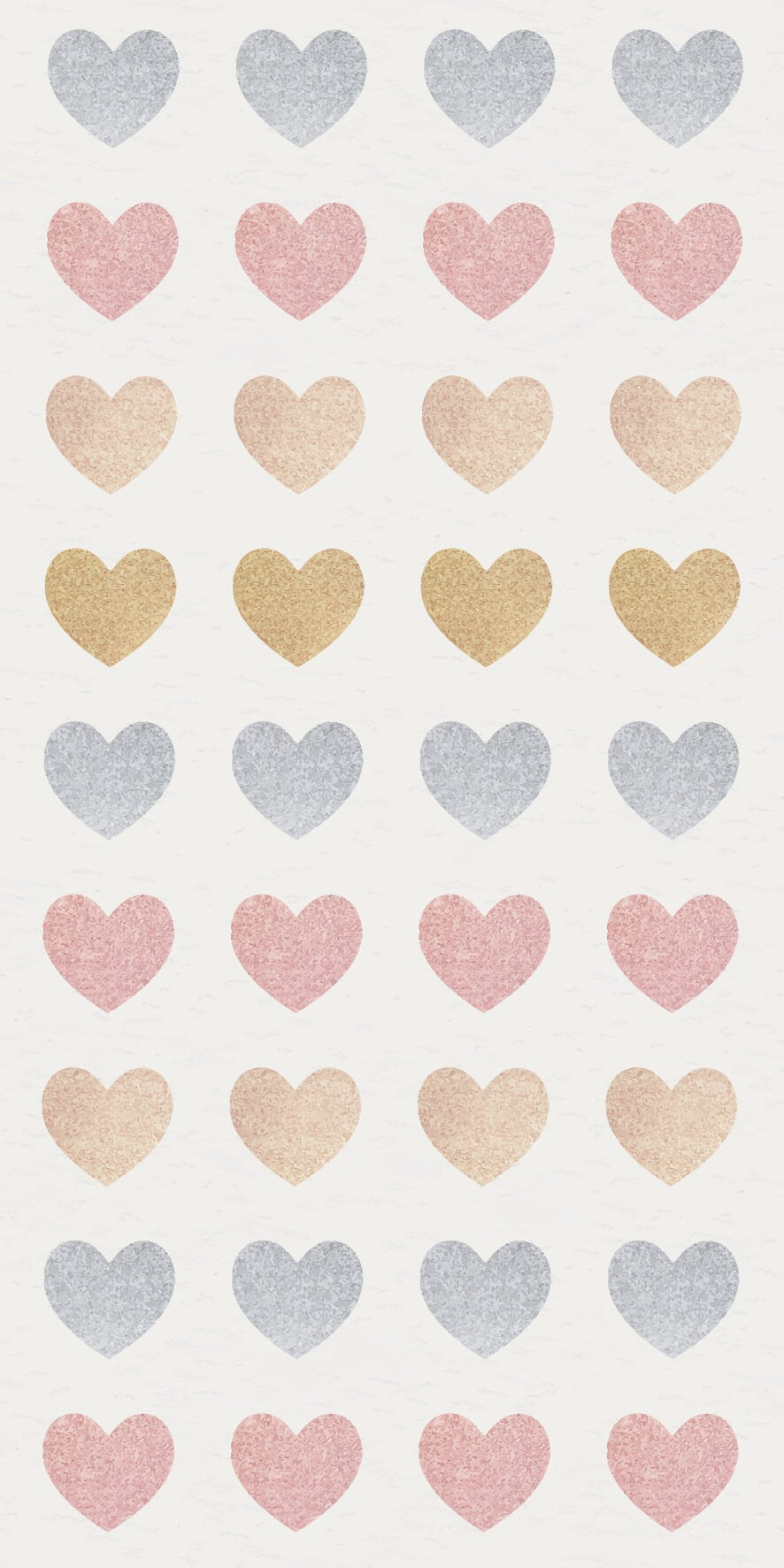Glitter hearts
