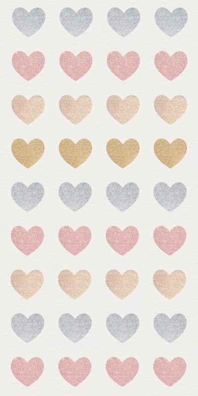 Glitter hearts