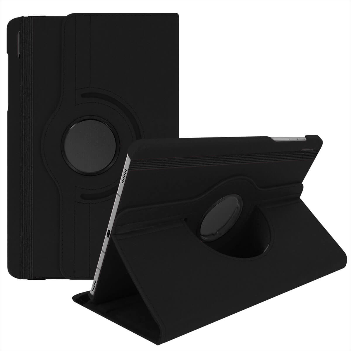 Etui housse tablette en Simili cuir Noir