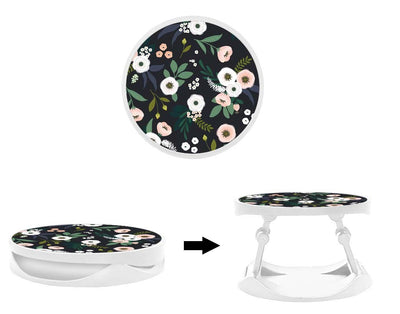 Grip imprimé | Design Flowers Noir