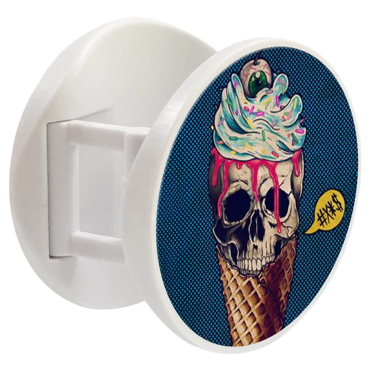 Grip imprimé | Design Ice cream skull blue