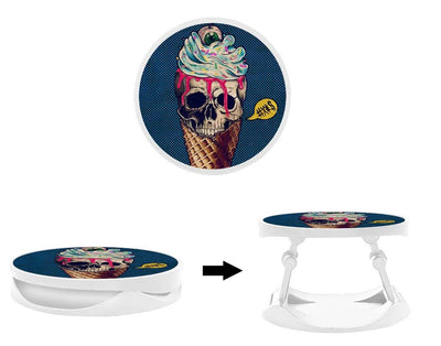 Grip imprimé | Design Ice cream skull blue