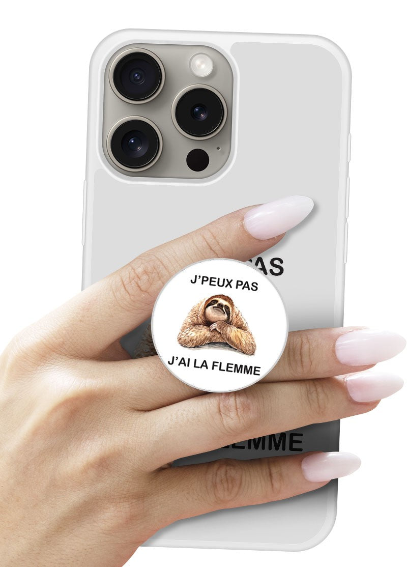 Grip imprimé | Design J'peux pas j'ai la flemme