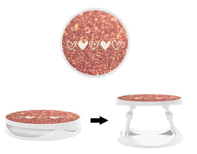 Grip imprimé | Design Paillettes coeur