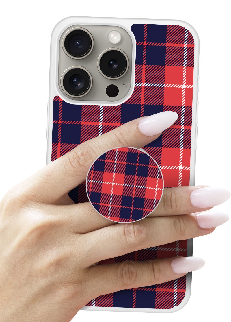 Grip imprimé | Design Tartan Rouge 2