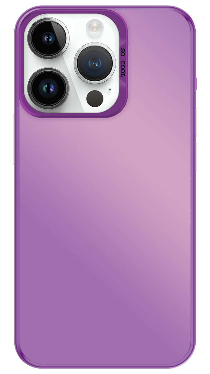 Coque So Cool effet métallisé Violet