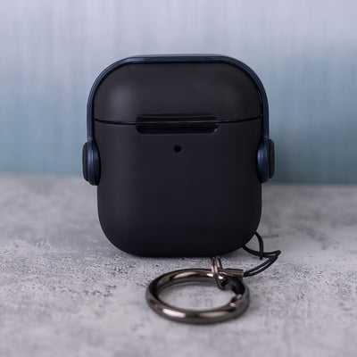 Coque pour AirPods / AirPods 2 Bleu marine Casque