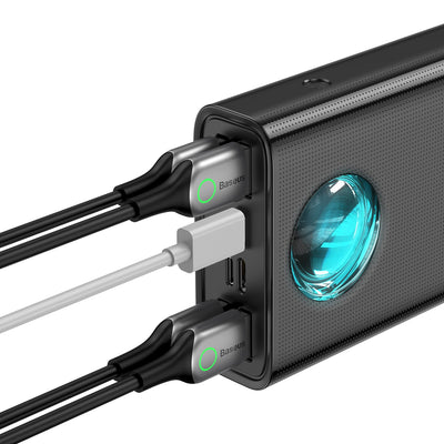 Batterie externe Power Bank Baseus Amblight 65W 30000mAh noir