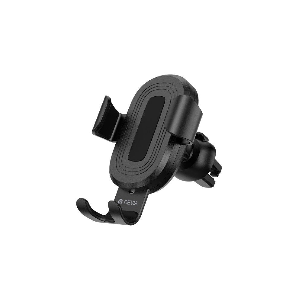 Devia support voiture Gravity with wireless inductive charger noir 10W pour ventilateur