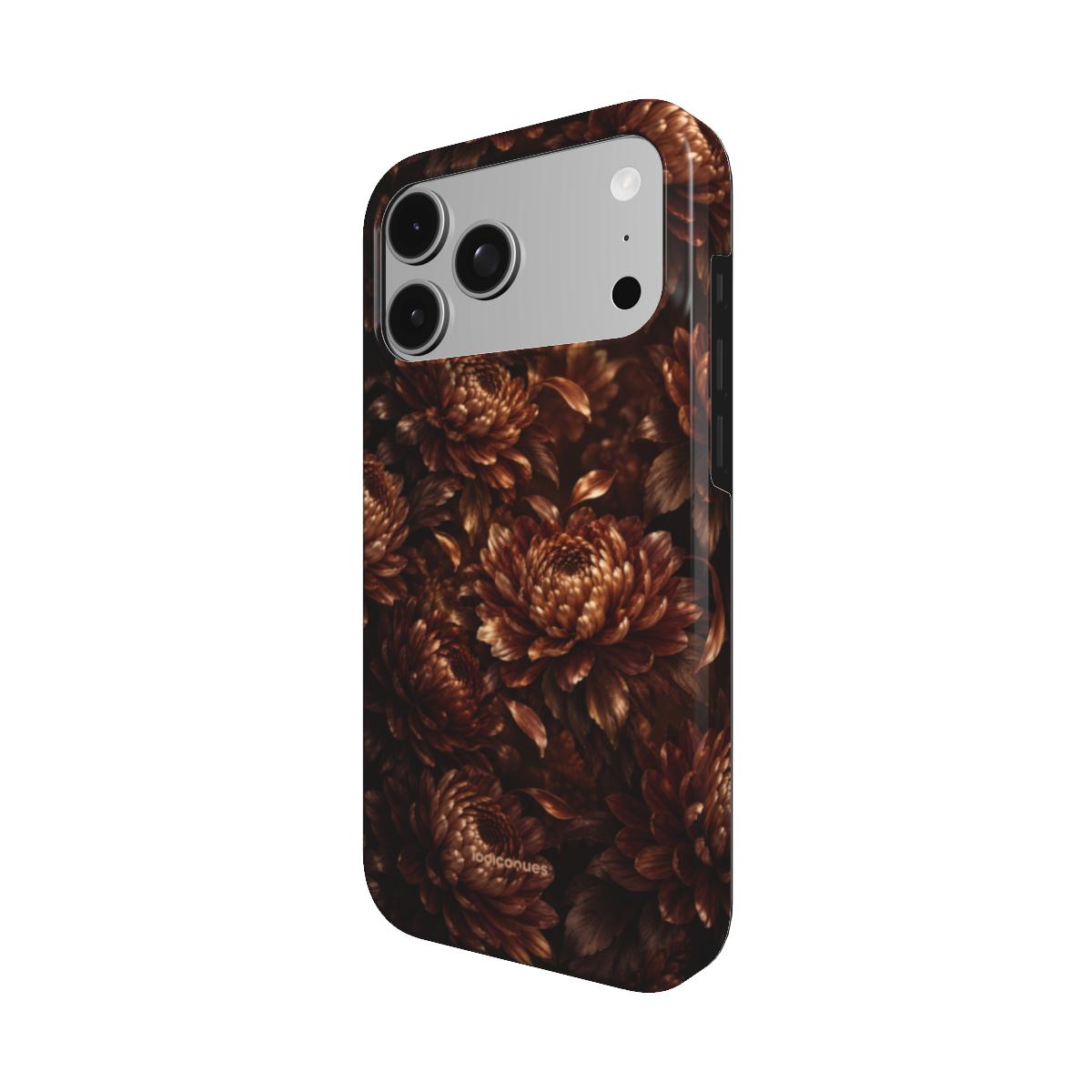 Coque Prestige Bronze vue de trois quarts, avec le rebord de la coque