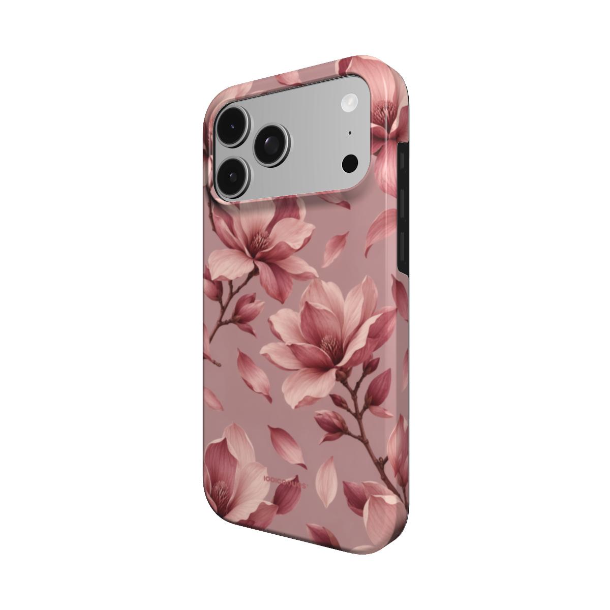 Coque Prestige Magnolia vue de trois quarts, avec le rebord de la coque