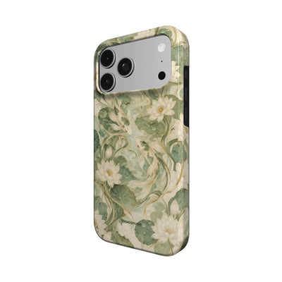 Coque Prestige Jade vue de trois quarts, avec le rebord de la coque