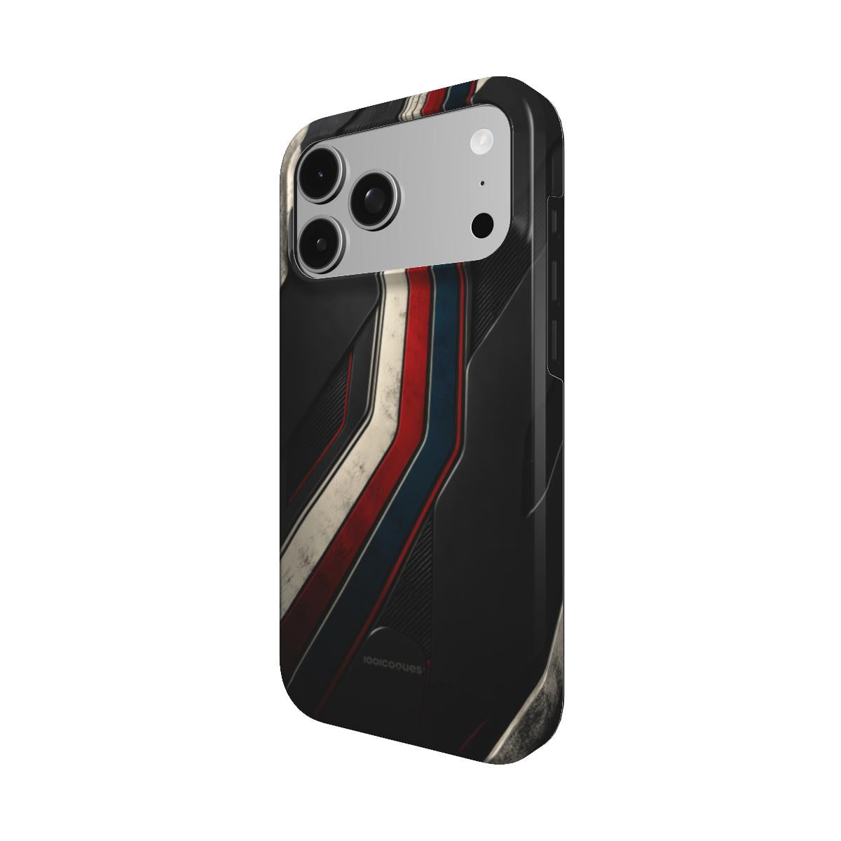 Coque Prestige Racing vue de trois quarts, avec le rebord de la coque
