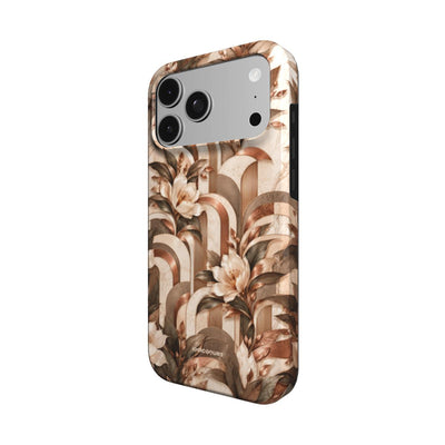 Coque Prestige Palmier vue de trois quarts, avec le rebord de la coque