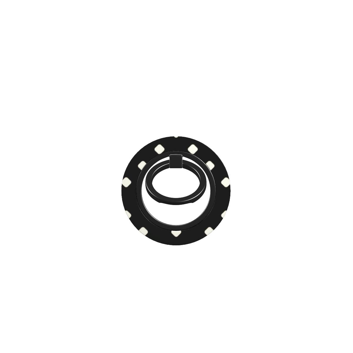 Bague Téléphone Magnétique Prestige Pois Noir
