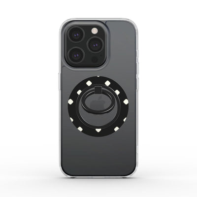 Bague Téléphone Magnétique Prestige Pois Noir