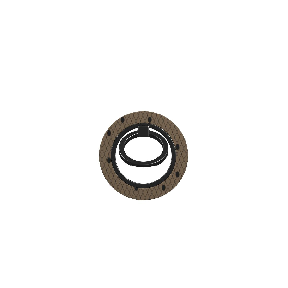 Bague Téléphone Magnétique Prestige Moka Pois
