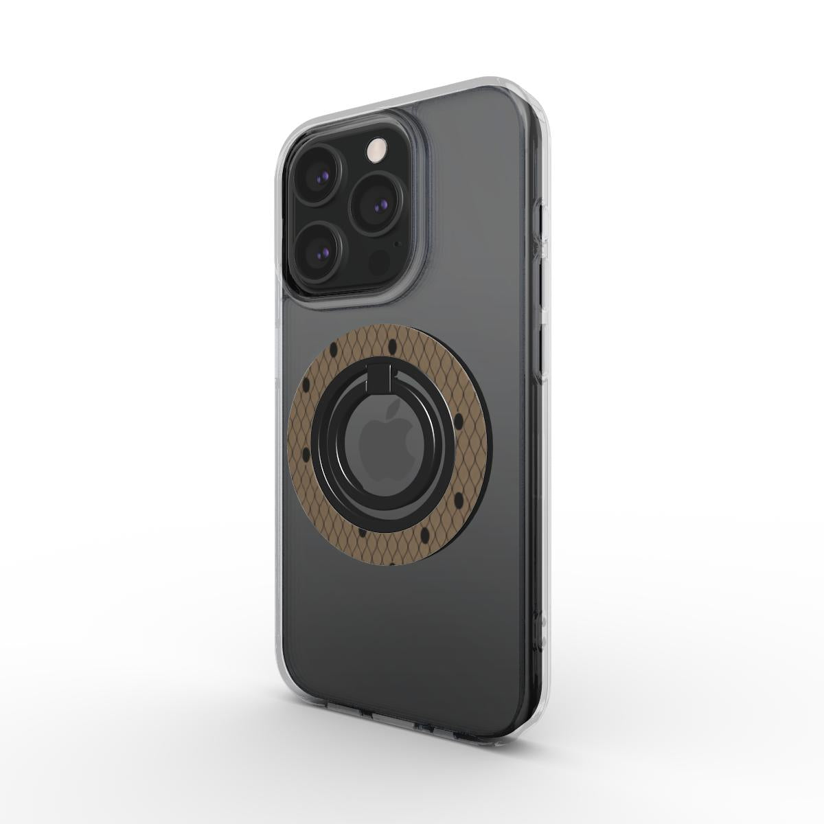 Bague Téléphone Magnétique Prestige Moka Pois
