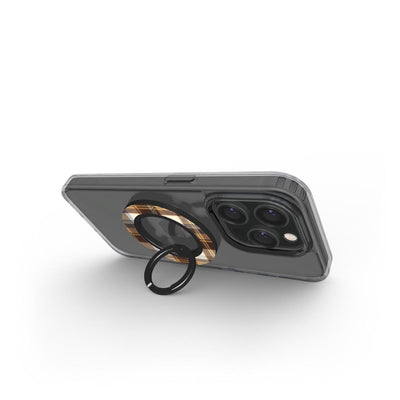 Bague Téléphone Magnétique Prestige Tartan Café