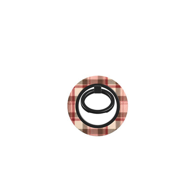 Bague Téléphone Magnétique Prestige Tartan Rose