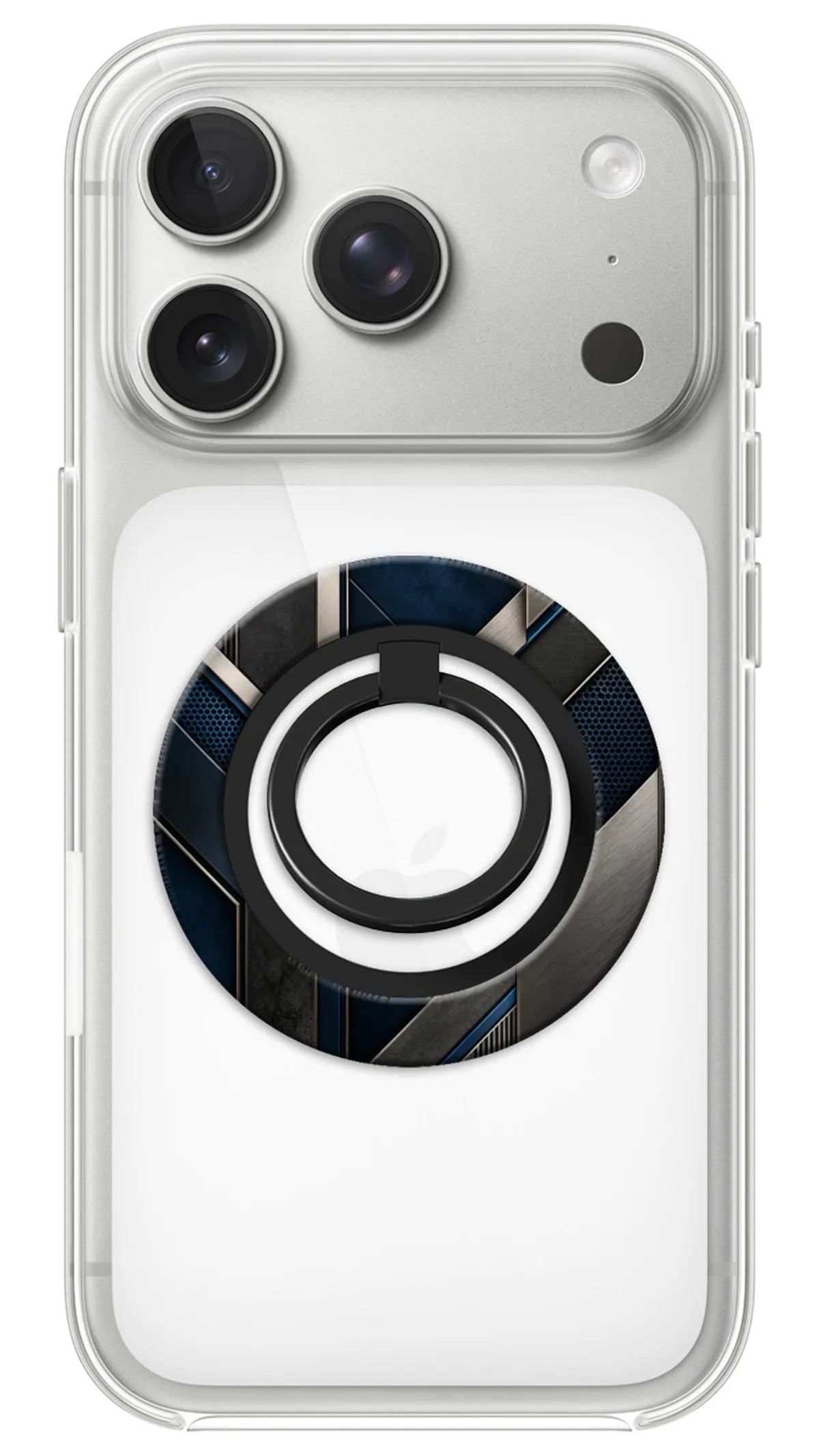 Bague Téléphone Magnétique Prestige Acier, bague magnétique fixée au dos du téléphone, pour une prise en main sûre et un support vidéo pratique