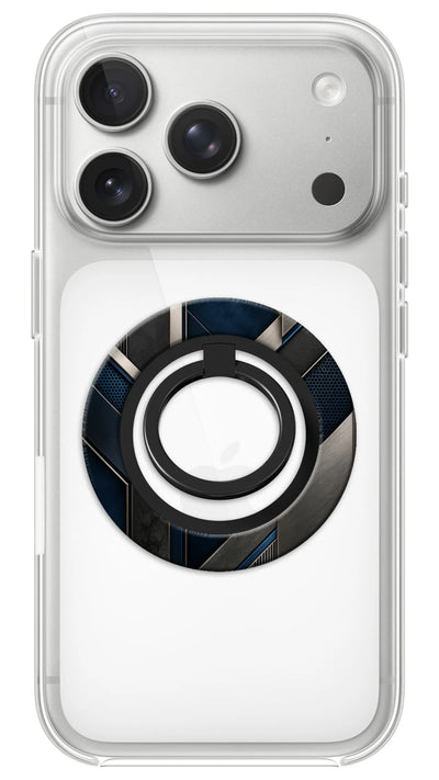 Bague Téléphone Magnétique Prestige Acier, bague magnétique fixée au dos du téléphone, pour une prise en main sûre et un support vidéo pratique