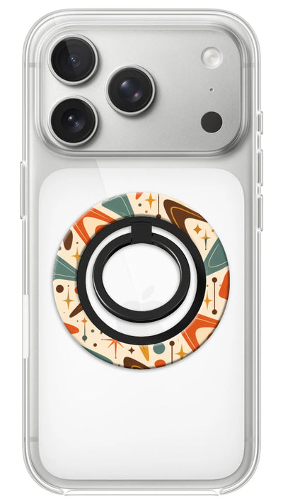 Bague Téléphone Magnétique Prestige Boomerang, bague magnétique fixée au dos du téléphone, pour une prise en main sûre et un support vidéo pratique