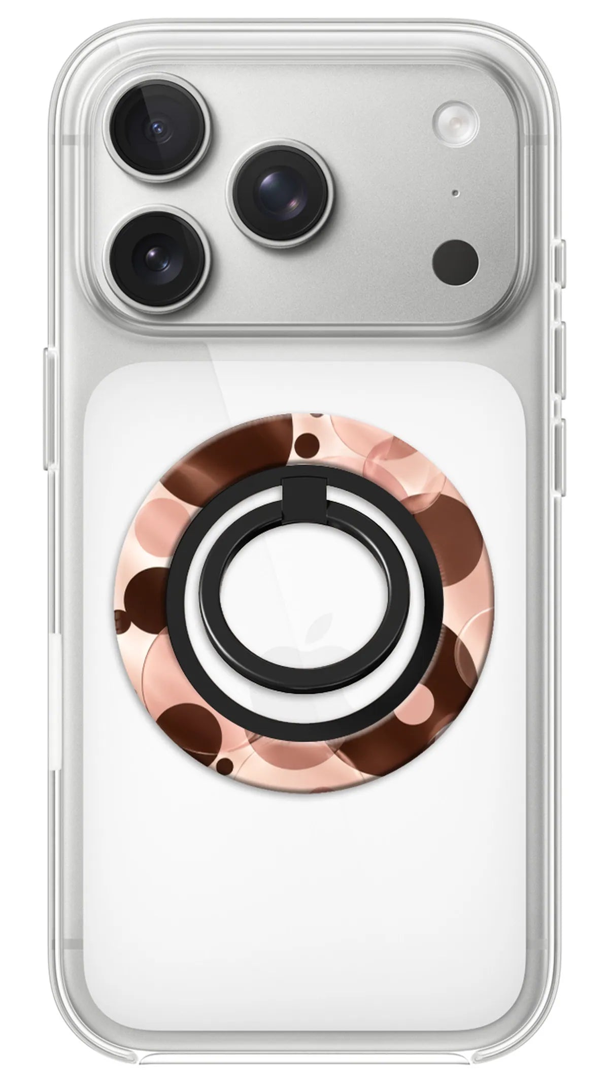 Bague Téléphone Magnétique Prestige Bubbles, bague magnétique fixée au dos du téléphone, pour une prise en main sûre et un support vidéo pratique