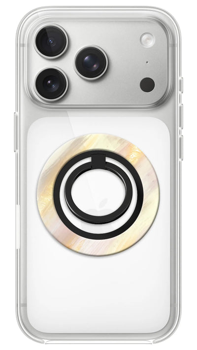 Bague Téléphone Magnétique Prestige Halo, bague magnétique fixée au dos du téléphone, pour une prise en main sûre et un support vidéo pratique