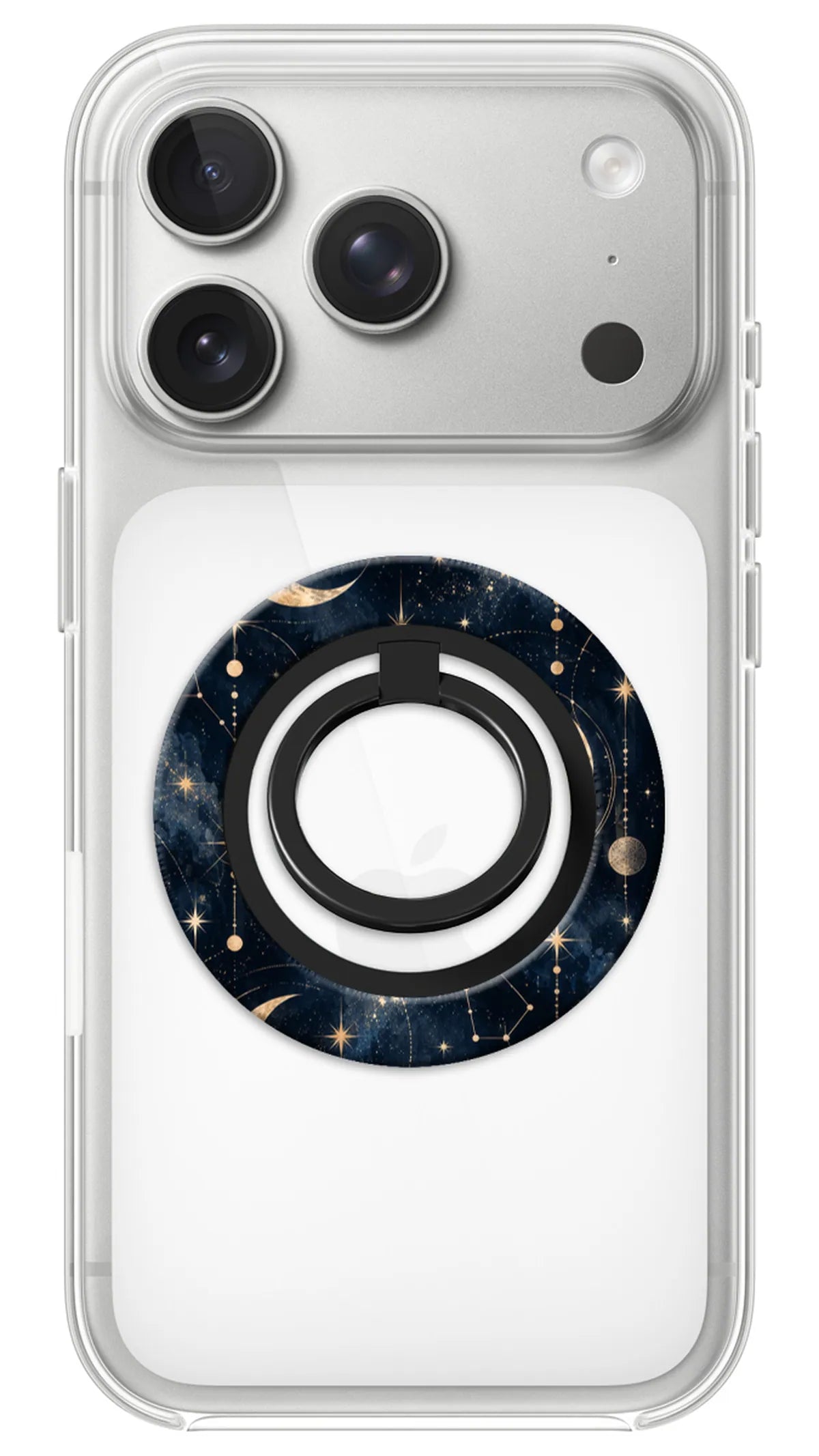 Bague Téléphone Magnétique Prestige Luna, bague magnétique fixée au dos du téléphone, pour une prise en main sûre et un support vidéo pratique