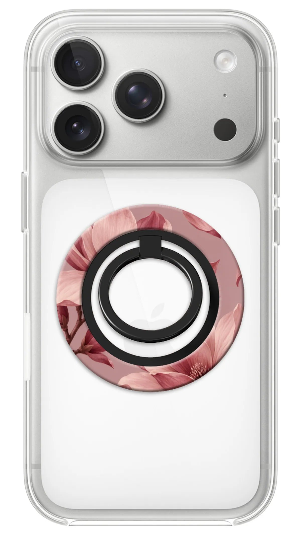 Bague Téléphone Magnétique Prestige Magnolia, bague magnétique fixée au dos du téléphone, pour une prise en main sûre et un support vidéo pratique