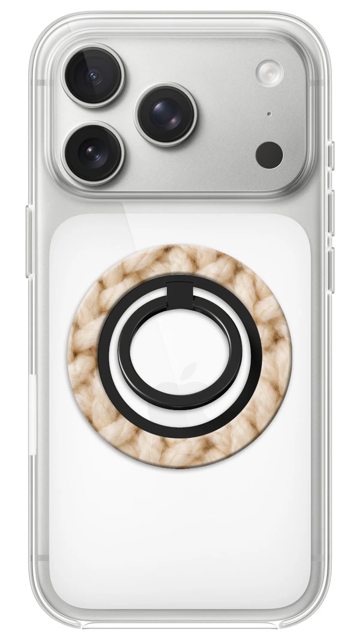 Bague Téléphone Magnétique Prestige Maille, bague magnétique fixée au dos du téléphone, pour une prise en main sûre et un support vidéo pratique