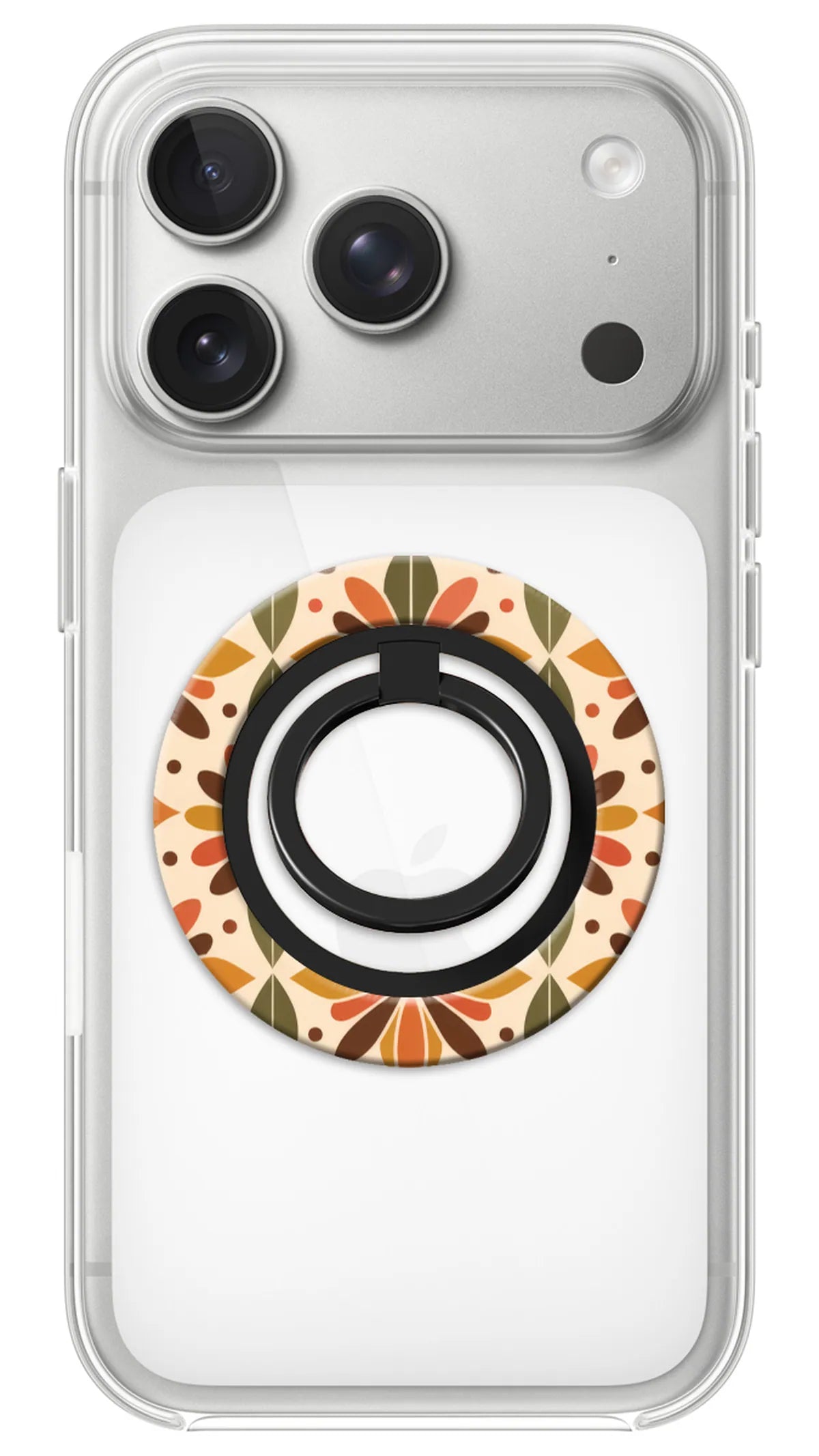 Bague Téléphone Magnétique Prestige Mosaïque, bague magnétique fixée au dos du téléphone, pour une prise en main sûre et un support vidéo pratique