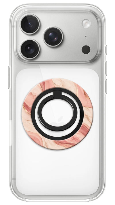 Bague Téléphone Magnétique Prestige Ondine, bague magnétique fixée au dos du téléphone, pour une prise en main sûre et un support vidéo pratique