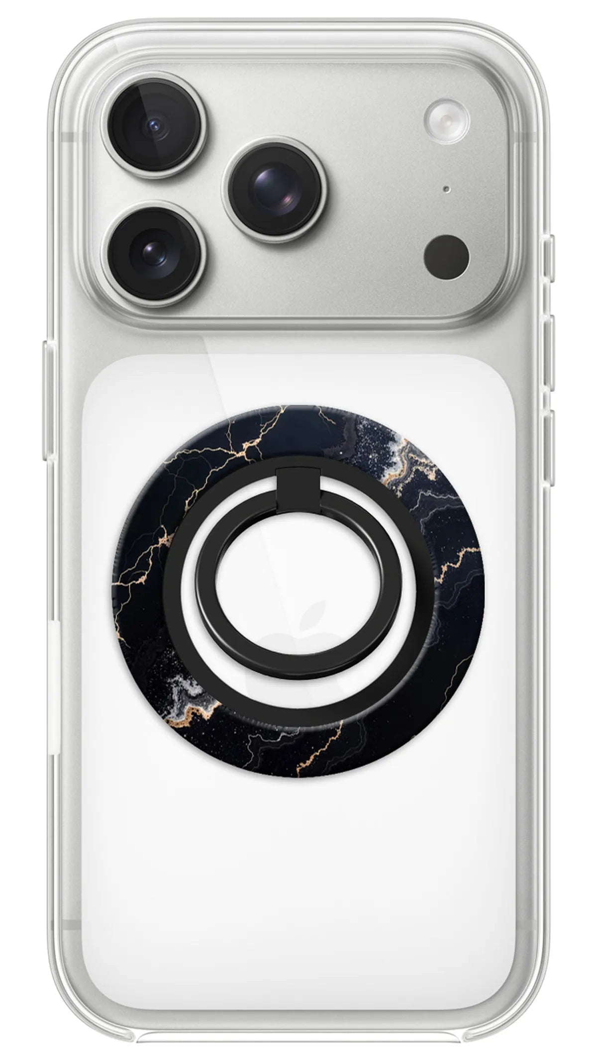 Bague Téléphone Magnétique Prestige Orage, bague magnétique fixée au dos du téléphone, pour une prise en main sûre et un support vidéo pratique