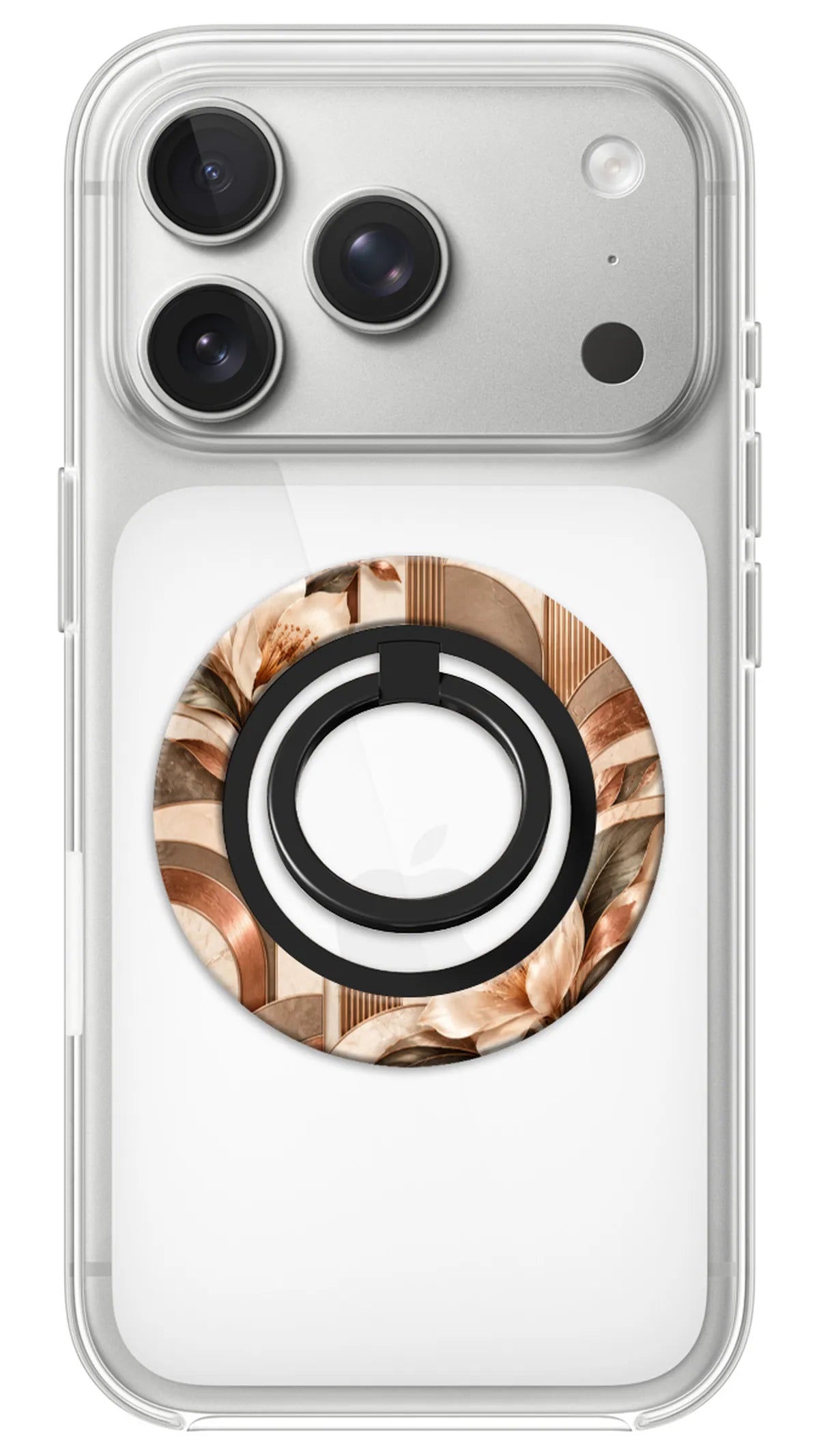 Bague Téléphone Magnétique Prestige Palmier, bague magnétique fixée au dos du téléphone, pour une prise en main sûre et un support vidéo pratique