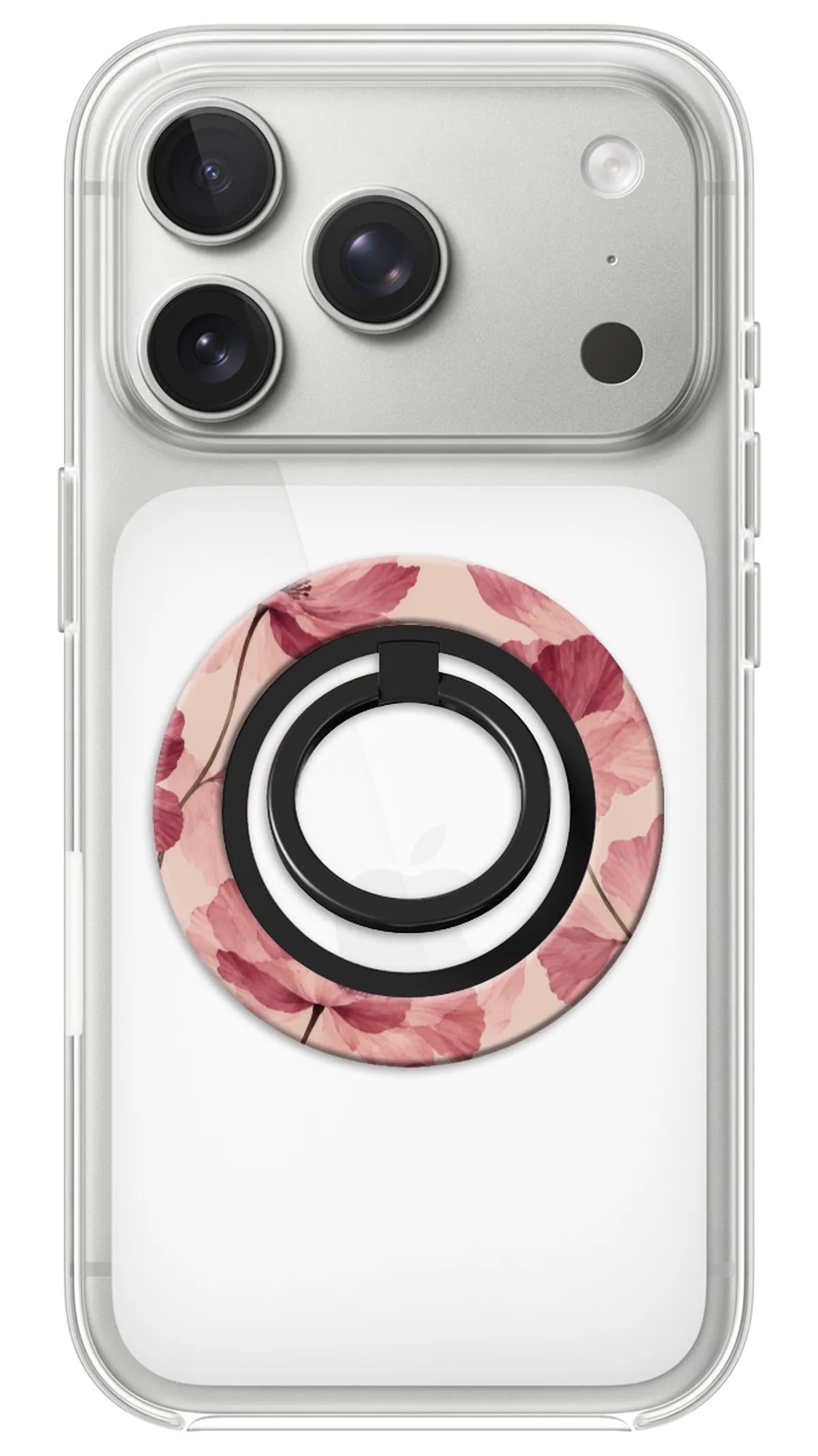 Bague Téléphone Magnétique Prestige Pétales, bague magnétique fixée au dos du téléphone, pour une prise en main sûre et un support vidéo pratique