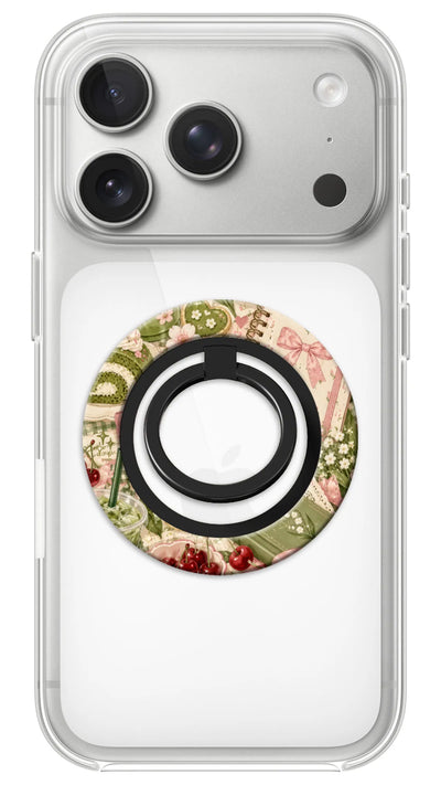 Bague Téléphone Magnétique Prestige Picnic, bague magnétique fixée au dos du téléphone, pour une prise en main sûre et un support vidéo pratique
