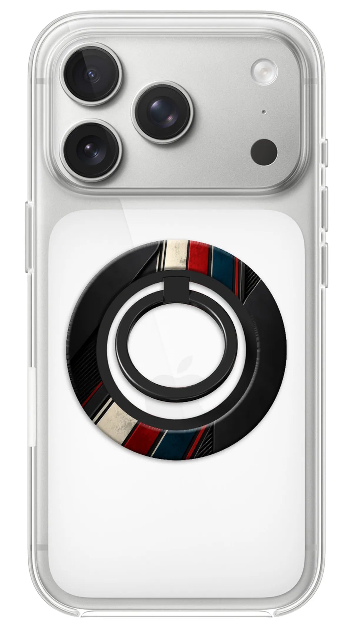 Bague Téléphone Magnétique Prestige Racing, bague magnétique fixée au dos du téléphone, pour une prise en main sûre et un support vidéo pratique