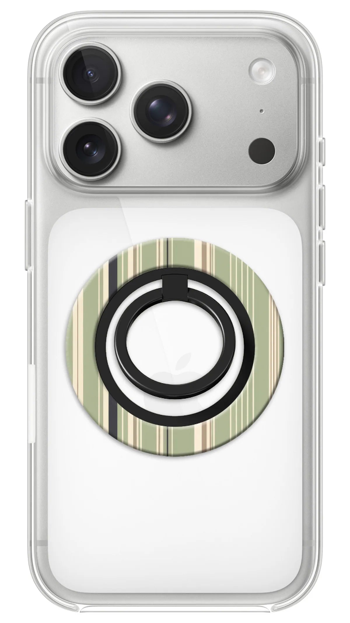 Bague Téléphone Magnétique Prestige Sauge Fine, bague magnétique fixée au dos du téléphone, pour une prise en main sûre et un support vidéo pratique