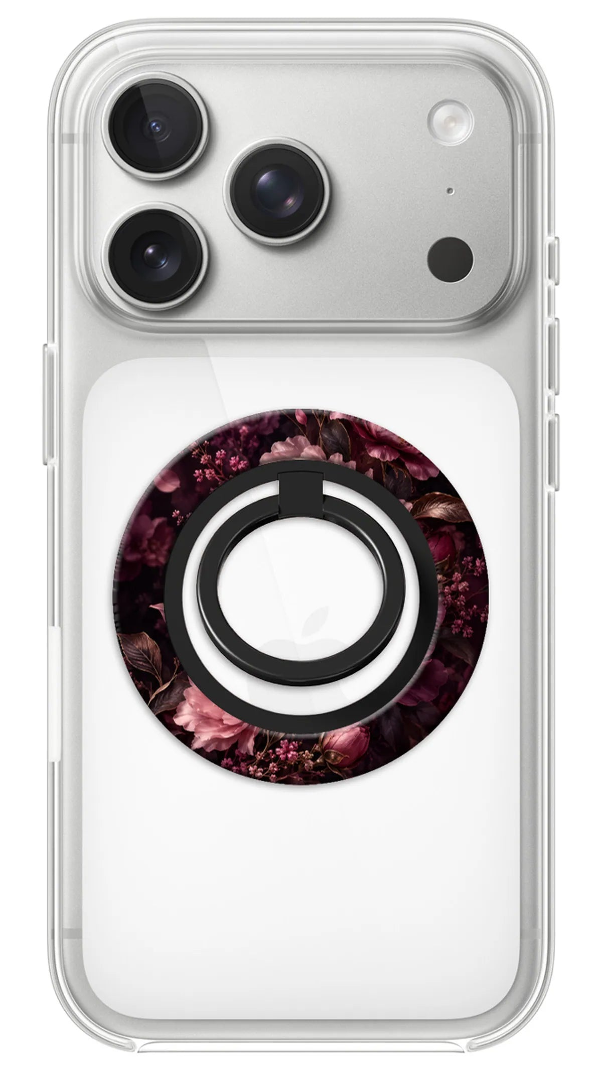 Bague Téléphone Magnétique Prestige Velours, bague magnétique fixée au dos du téléphone, pour une prise en main sûre et un support vidéo pratique