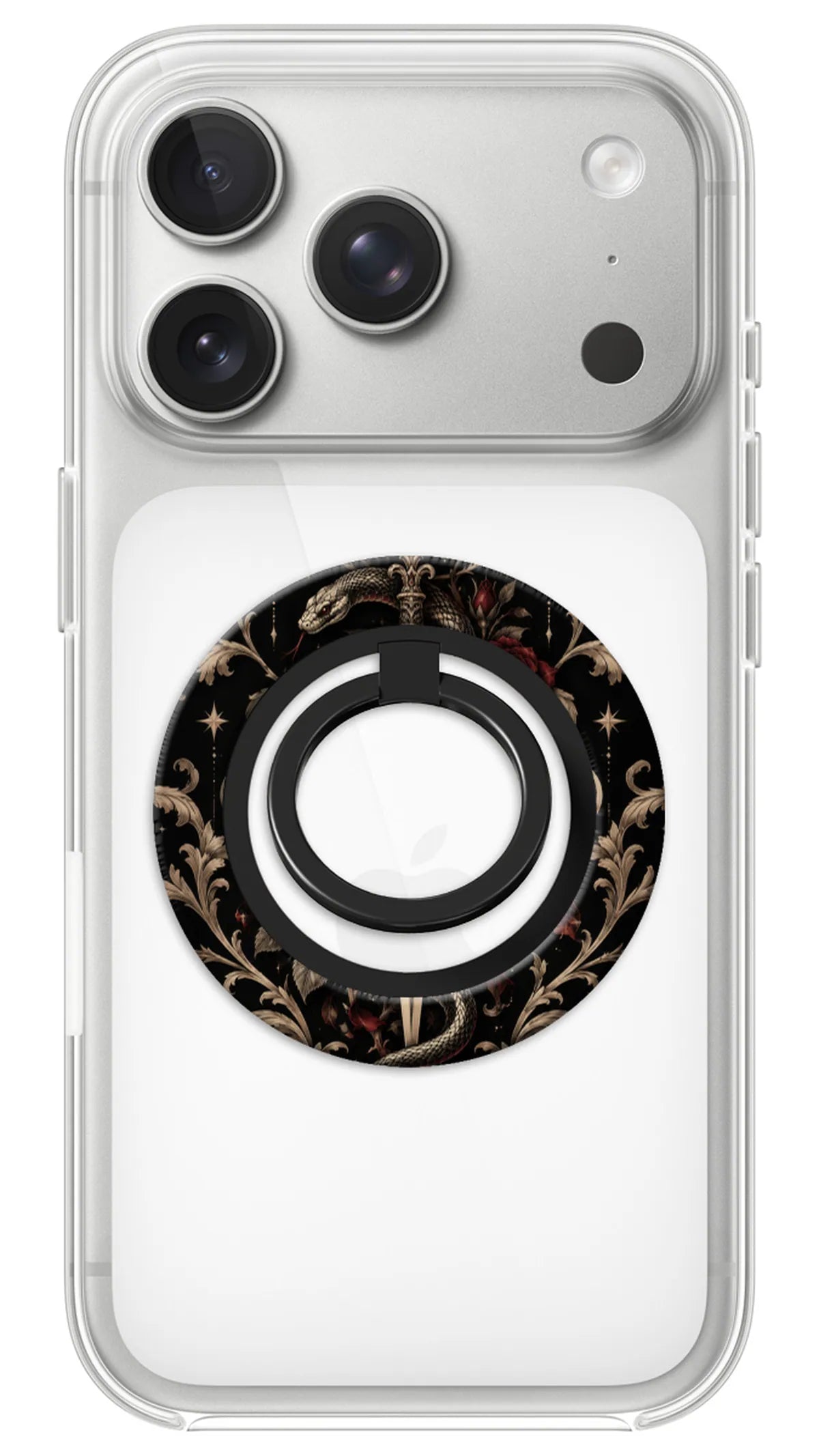 Bague Téléphone Magnétique Prestige Venin, bague magnétique fixée au dos du téléphone, pour une prise en main sûre et un support vidéo pratique