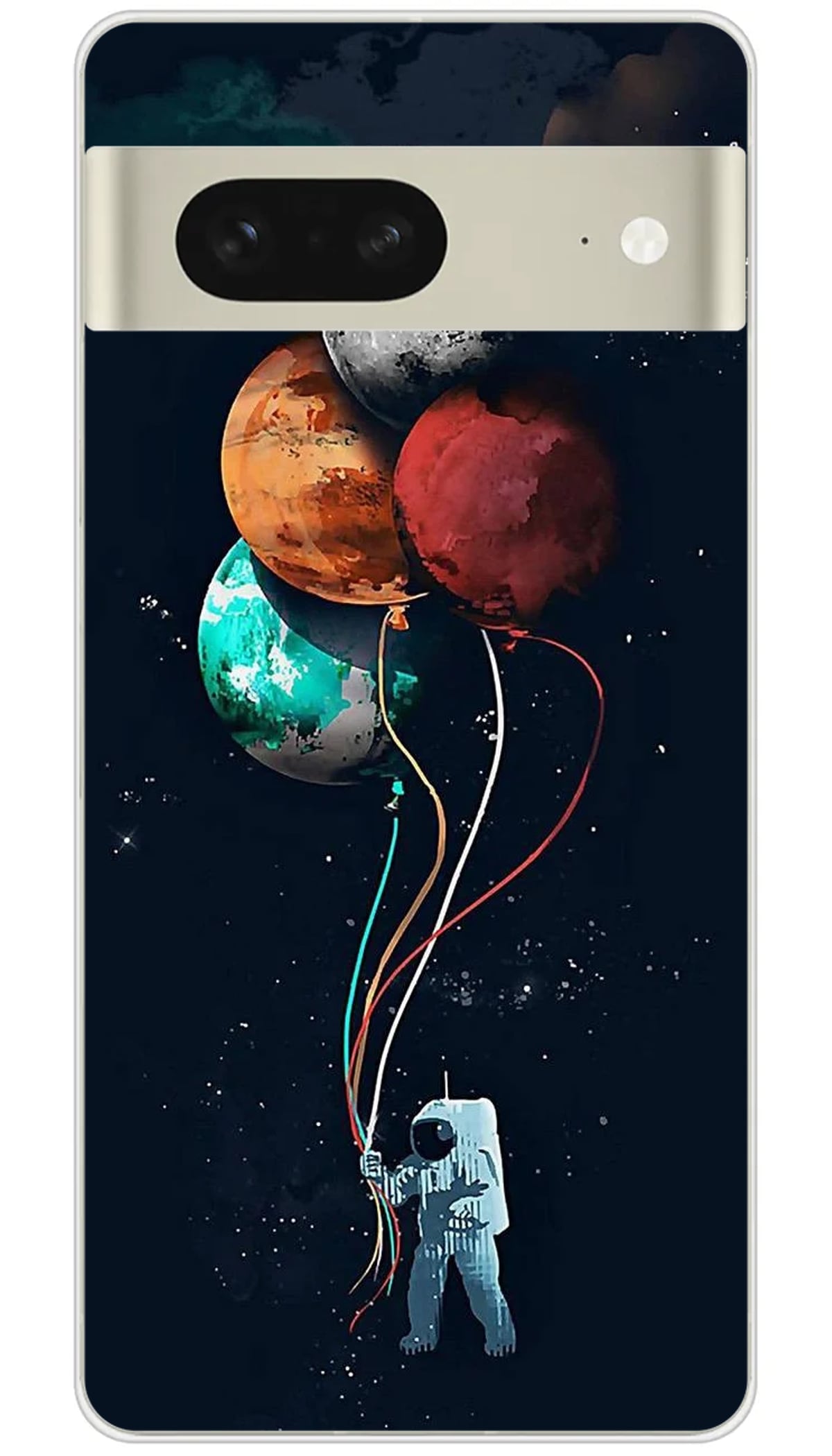 Coque Google Cosmonaute aux Ballons - Pixel 7