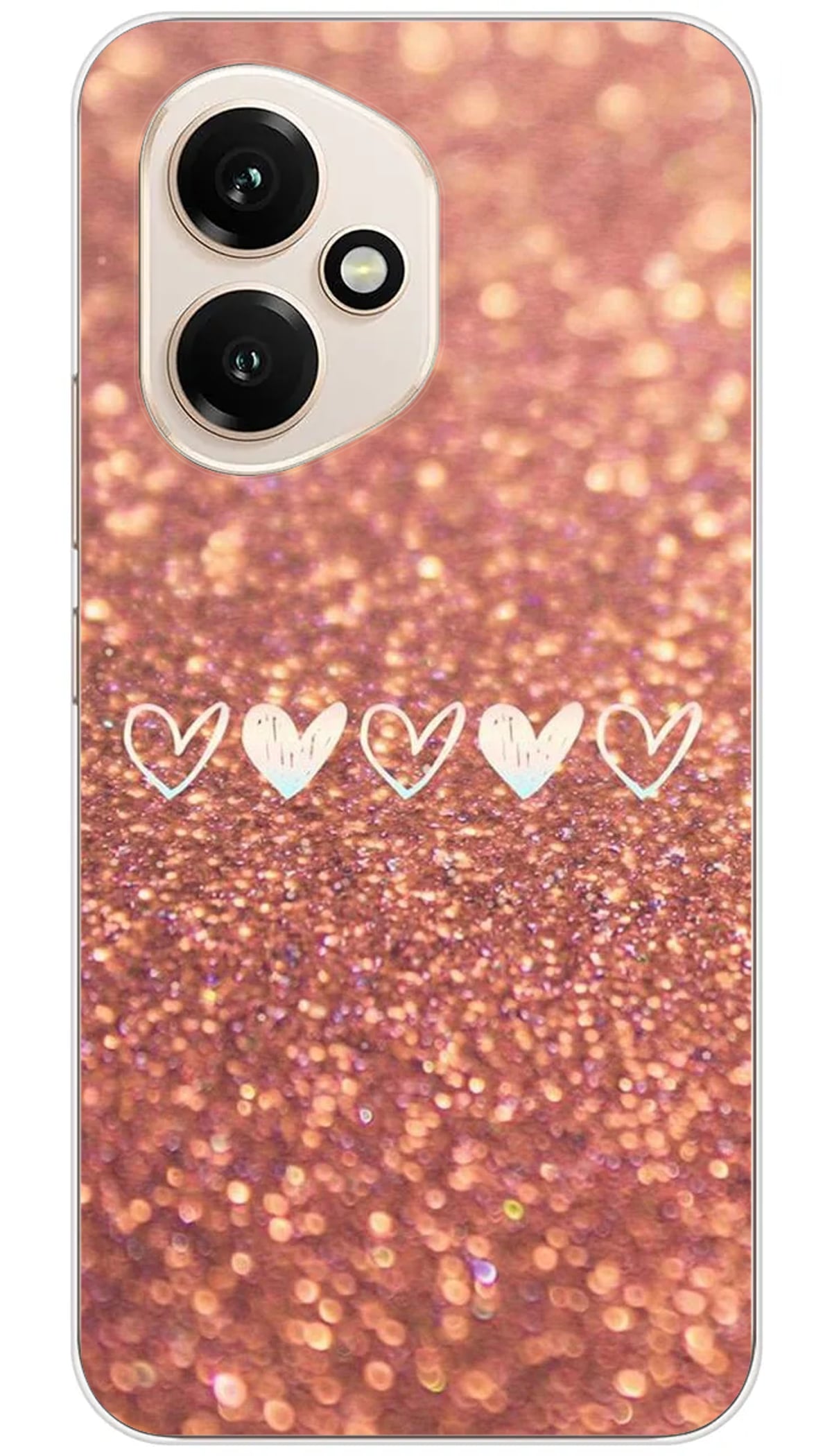 Coque Huawei Paillettes coeur - Honor 400