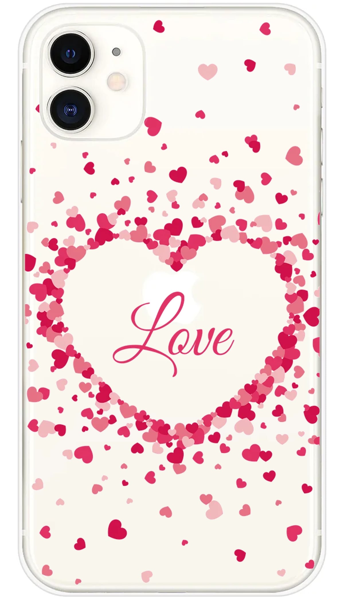 Coque iPhone Confettis de Coeurs Love - iPhone 11