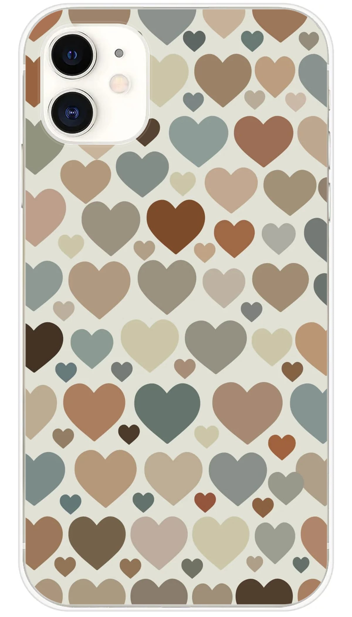 Coque iPhone Mur de coeurs - iPhone 11