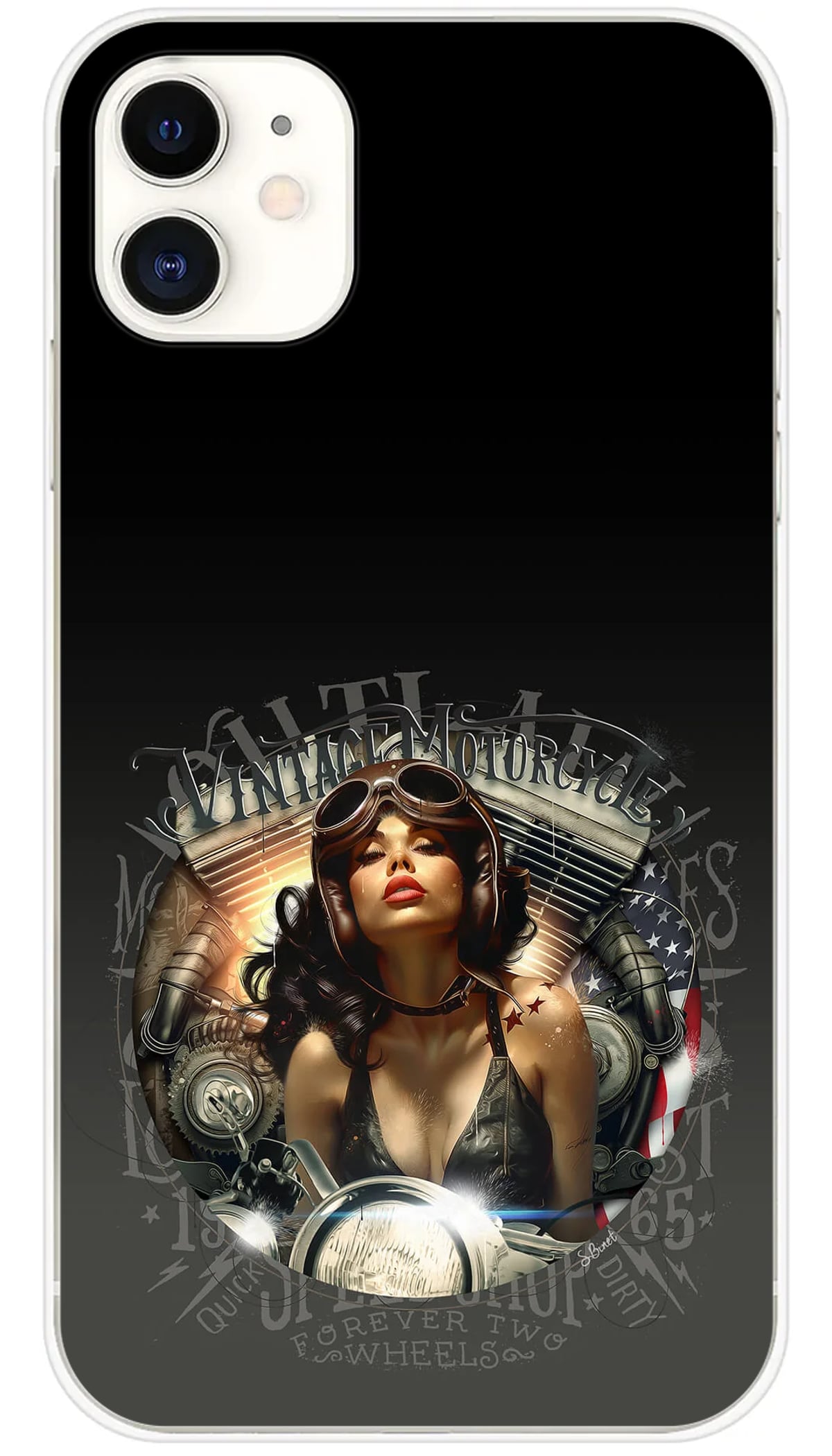 Coque iPhone SB Pin-Up Biker - iPhone 11