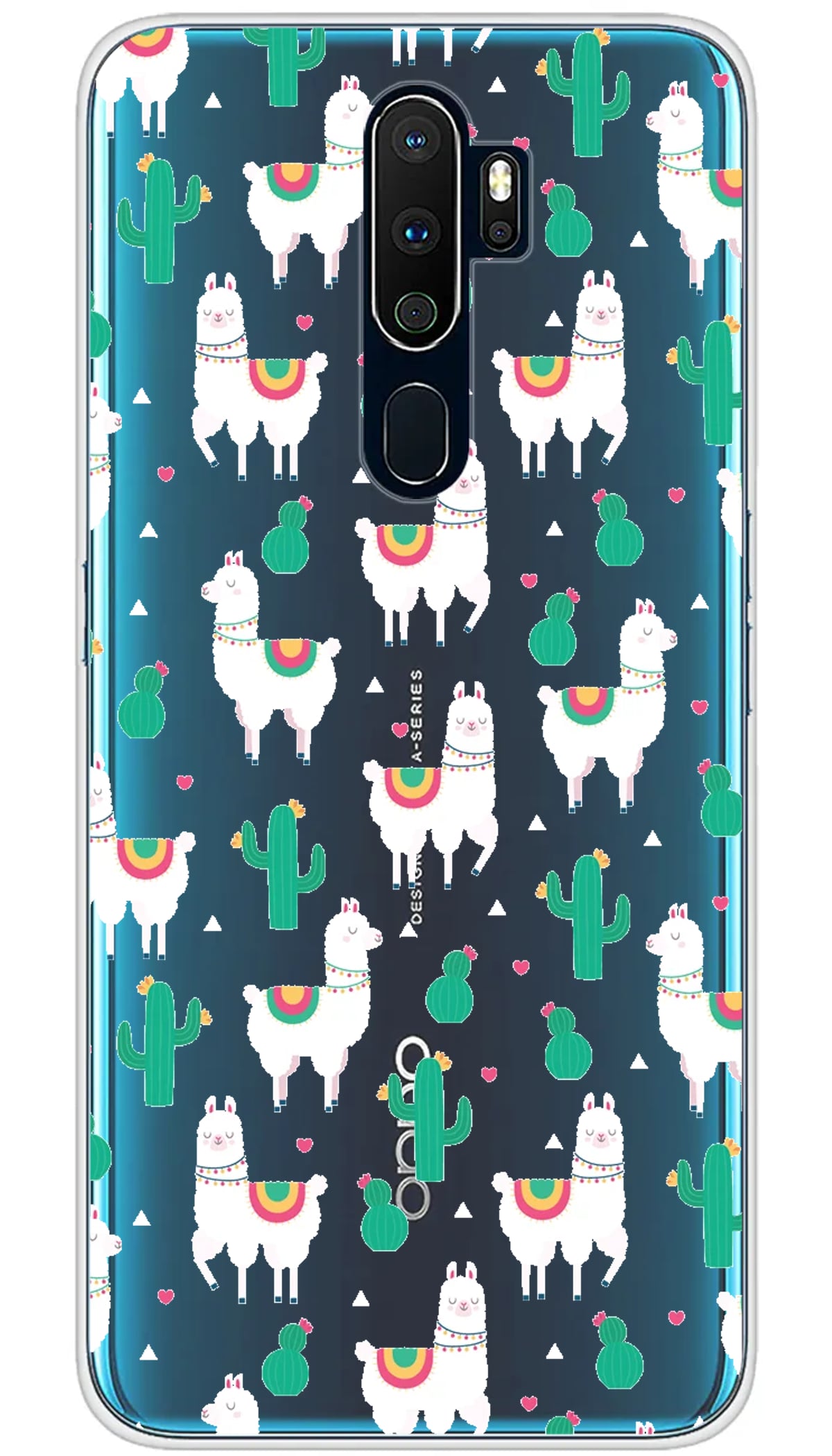 Coque Oppo Cactus et Alpaga - A5 2020