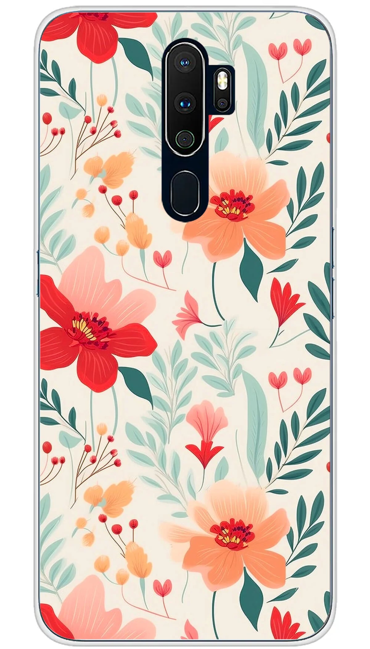 Coque Oppo Flower wall - A5 2020