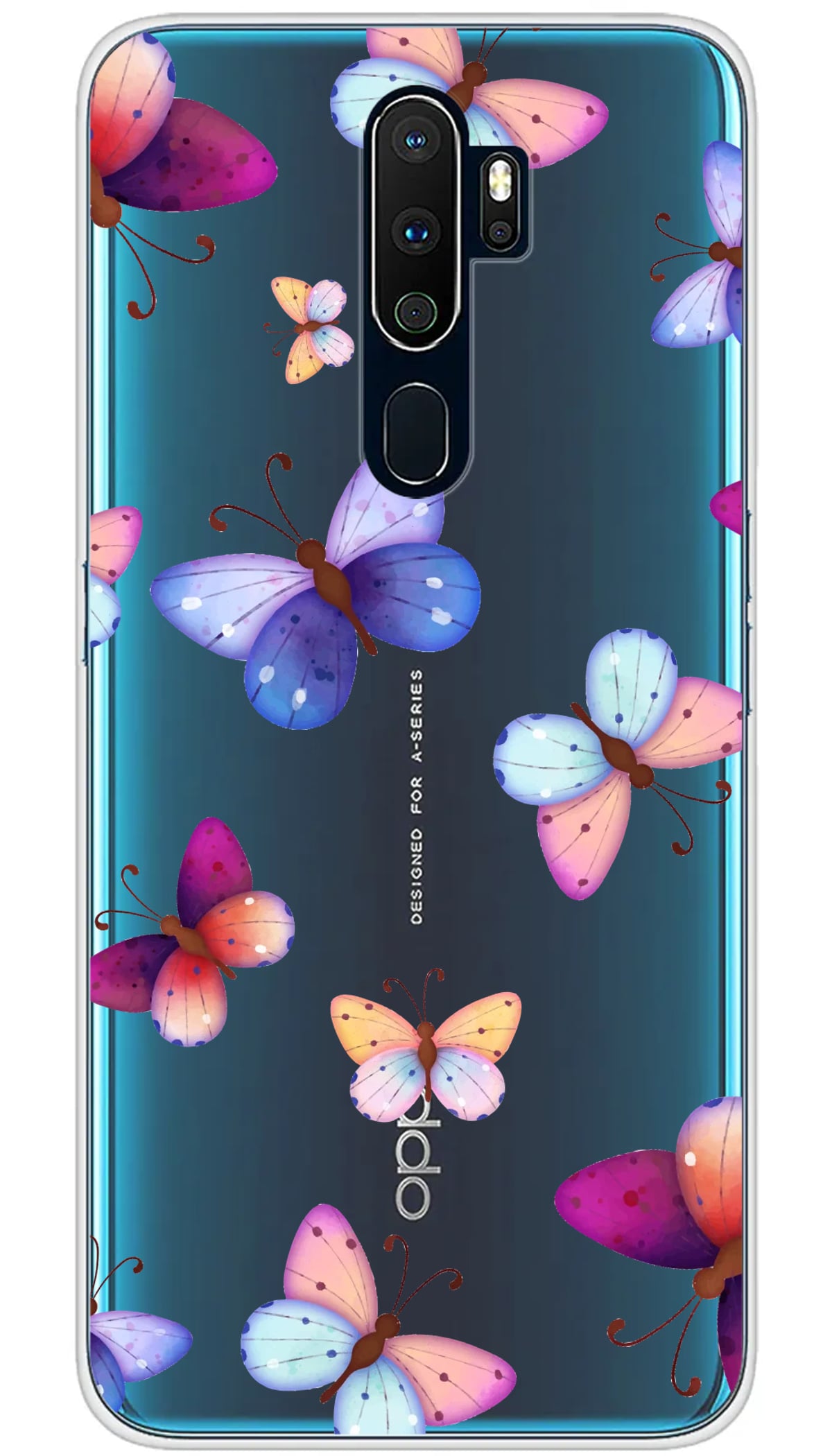 Coque Oppo Papillons colorés - A5 2020
